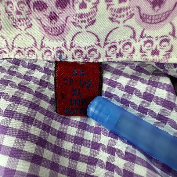 Robert Graham Long Sleeve Squared Pattern Dress Up Men’s Size 44 (XL) - Picture 5 of 13